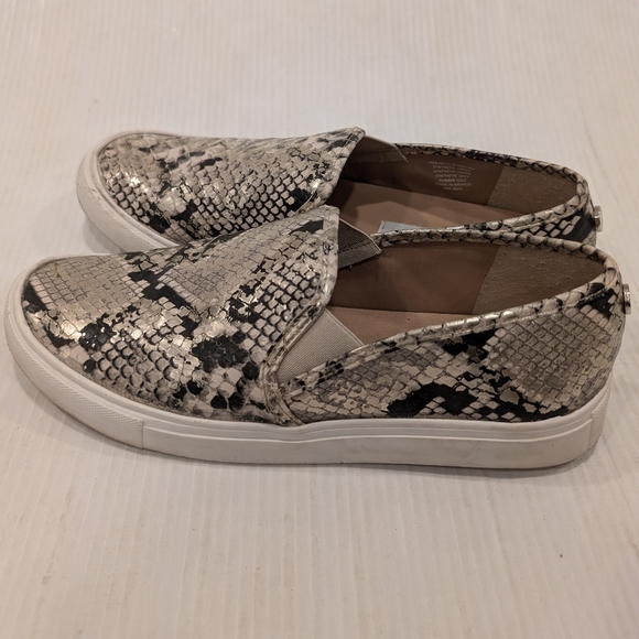 STEVE MADDEN Symba snakeskin slip-on sneakers loafers size 8 - Picture 3 of 10